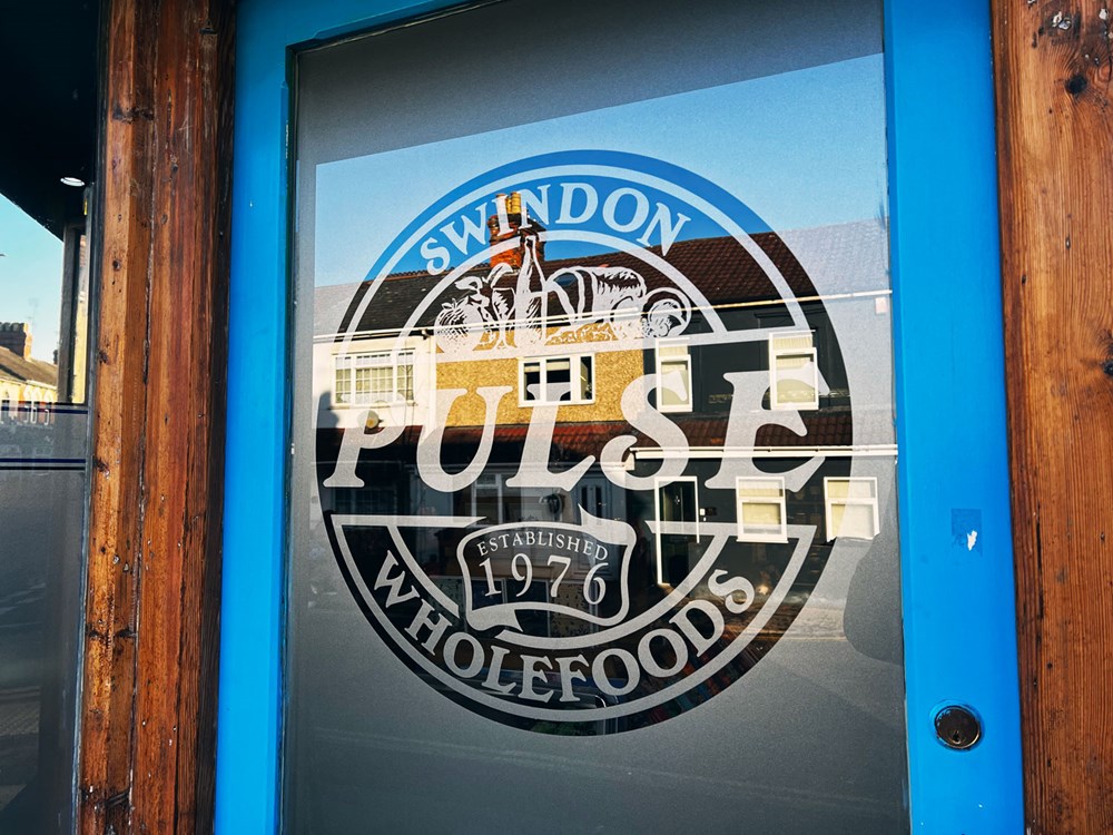 swindon pulse logo on the front door