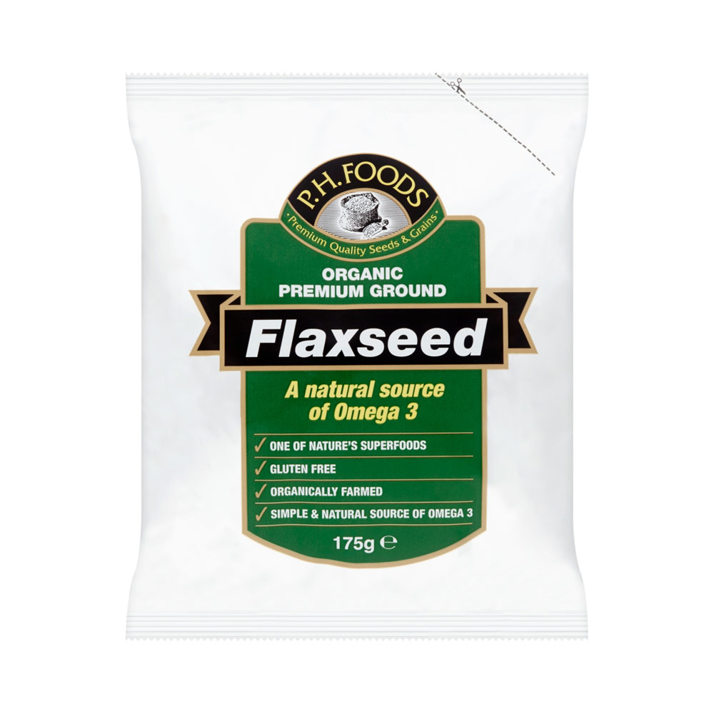 PH Foods Ground Flaxseed 175g Organic Essential Trading Cooperative