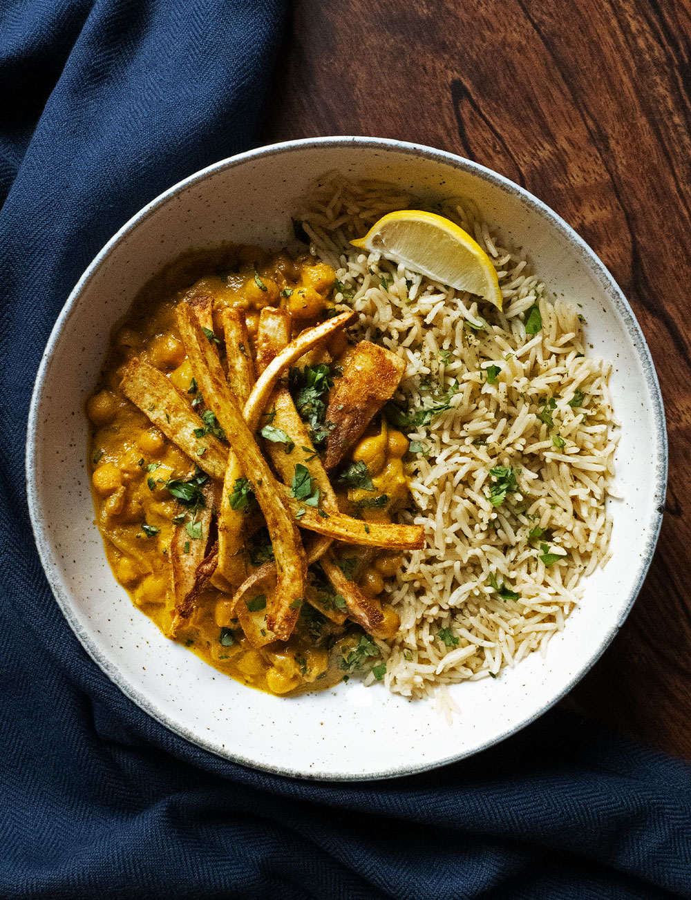 Roasted Parsnip and Chickpea Curry